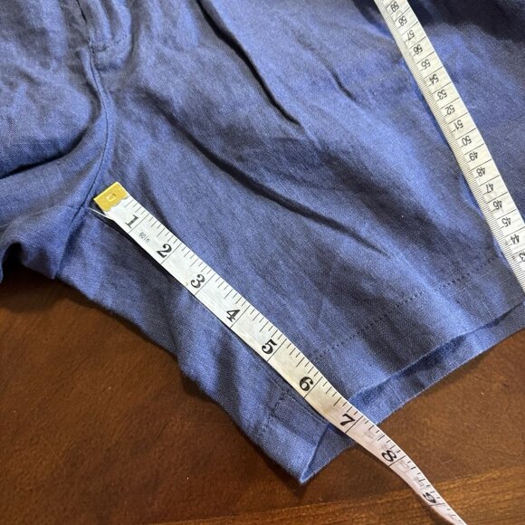 Banana Republic Shorts Mens 32 Blue 7 Inch Short 100% Linen Casual Chino - Picture 8 of 12